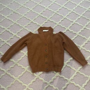 Astr cutout caramel sweater , preowned, size small